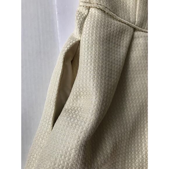 Shoshanna Liana Metallic Gold White Fit&Flare Dress size 6 - Picture 11 of 13